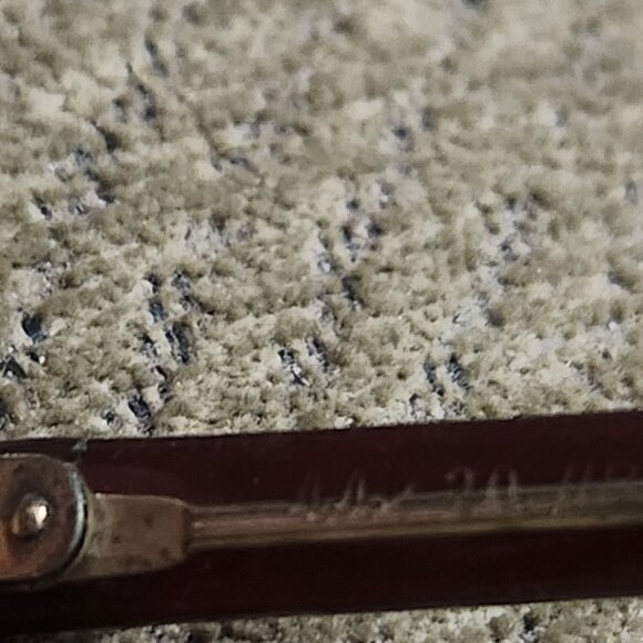 Retro Liberty Vintage Gold Gray Cat Eye Eyeglasses Frames USA Retro Women 44/20 - Picture 10 of 10